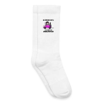 Staplerfahrerin Gabelstapler Lager Logistik Damen - Kinder Tennissocken - Weiß - Rechts