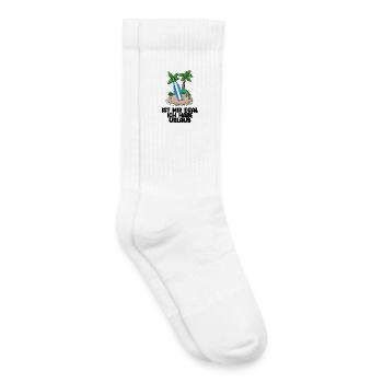 Surfer Urlaub Surfen Sommer Strand Meer Spruch - Kinder Tennissocken - Weiß - Rechts
