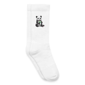 Panda Baby Milk Bottle - Kids Tennis Socks - white - Right
