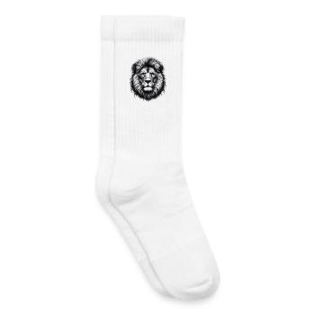 Lion - Kids Tennis Socks - white - Right