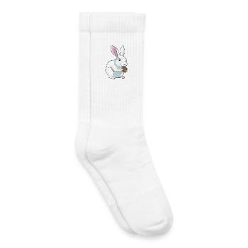 Biscuit lapin - Chaussettes de tennis bio enfant - blanc - Droite