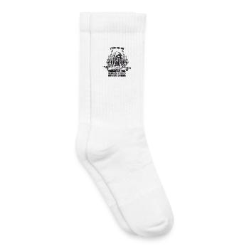 Rebellion Skellet und Lebensmotto - Kinder Tennissocken - Weiß - Rechts
