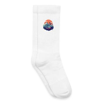 Mountain biking - Kids Tennis Socks - white - Right