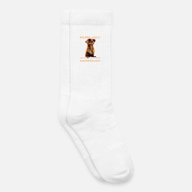 Erdmännchen Meerkat Ich Muss Zu Meinen Erdmännchen - Kinder Tennissocken - Weiß