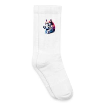 Alpaga - Chaussettes de tennis bio enfant - blanc - Droite