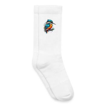 Martin-pêcheur - Chaussettes de tennis bio enfant - blanc - Droite