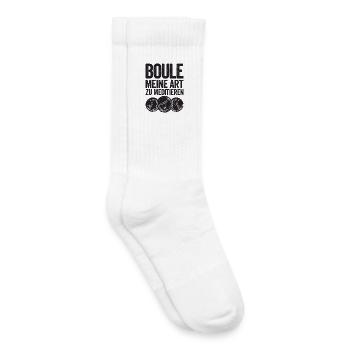 La boule est mon super pouvoir ! Joueur de boule - Chaussettes de tennis bio enfant - blanc - Droite