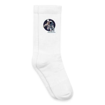 Explorez l'Univers Voyagez avec notre Astronaute! - Chaussettes de tennis bio enfant - blanc - Droite