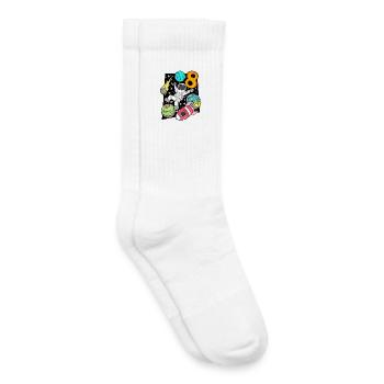 8 Geburtstag Junge Astronaut Rakete - Kinder Tennissocken - Weiß - Rechts