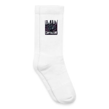Enjoy Capitalism - Kids Tennis Socks - white - Right