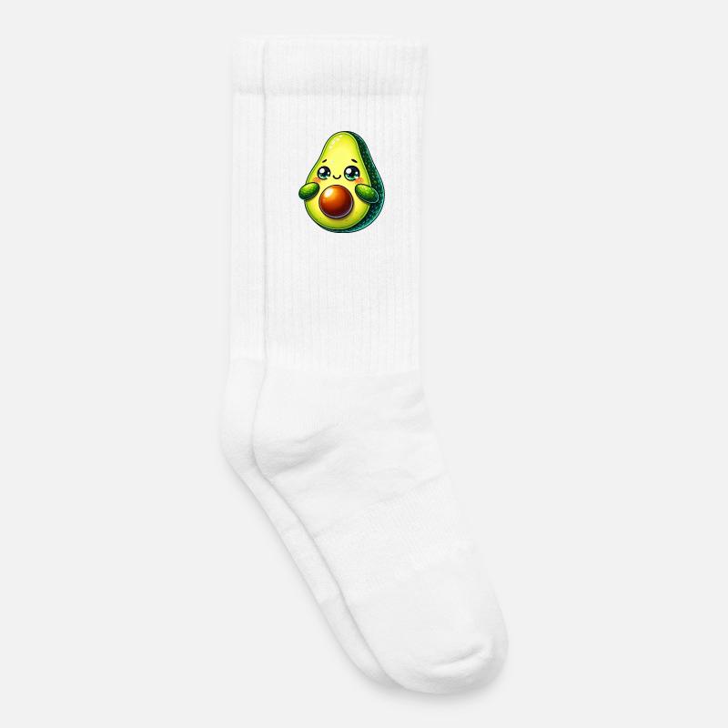 Avocado - Kinder Tennissocken - Weiß