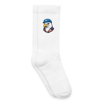 Aigle aviateur américain - Chaussettes de tennis bio enfant - blanc - Droite