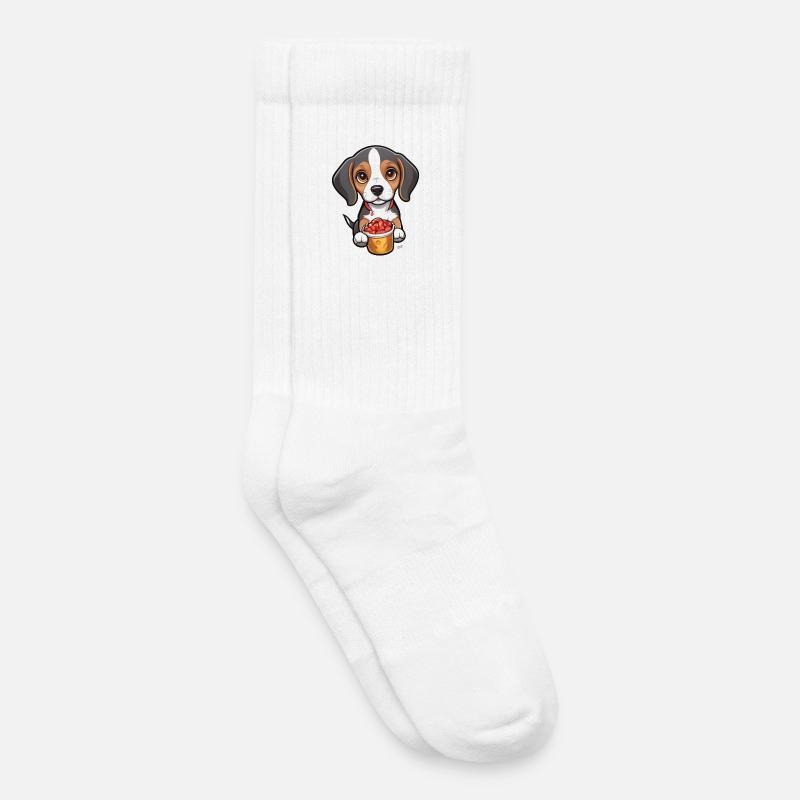 Tiny Beagle Pup - Kinder Tennissocken - Weiß