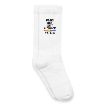 LGBT Pride Month - Schwul sein ist keine Wahl. - Kinder Tennissocken - Weiß - Rechts