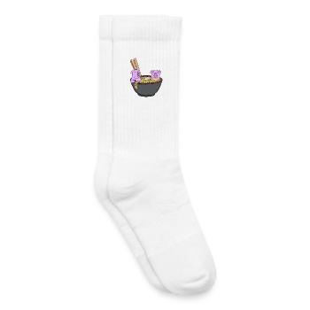 Kawaii Japan Pig Ramen - Kids Tennis Socks - white - Right