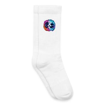 Bataille d’échange de taureaux contre ours - Chaussettes de tennis bio enfant - blanc - Droite