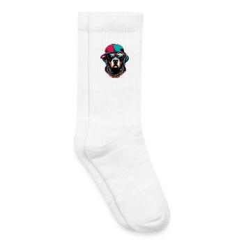 Dog - Kids Tennis Socks - white - Right