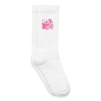 Einhorn im Monstertruck - Kinder Tennissocken - Weiß - Rechts