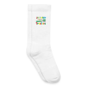 Traktor Traktor-Liebhaber - Kinder Tennissocken - Weiß - Rechts