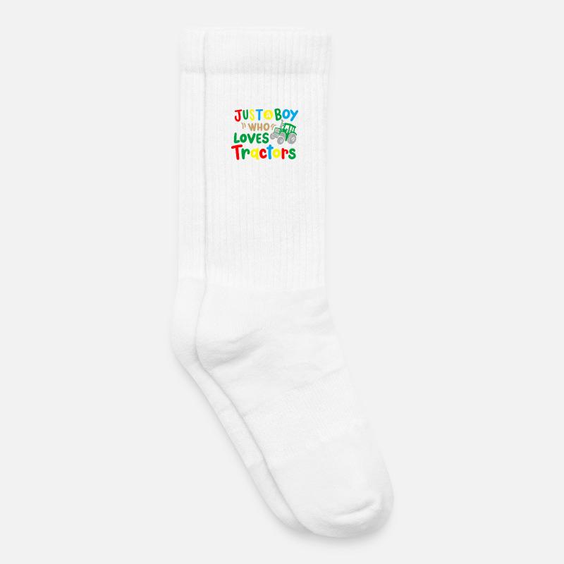 Traktor Traktor-Liebhaber - Kinder Tennissocken - Weiß