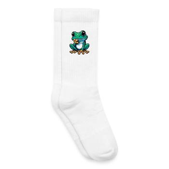 Frosch - Kinder Tennissocken - Weiß - Rechts
