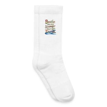 Bloemenwoordschap: Thanks, that's nice - Kids Tennis Socks - white - Right