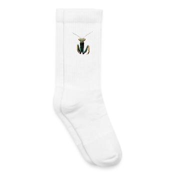 Mante religieuse Mante religieuse Mante d’amour Mante - Chaussettes de tennis bio enfant - blanc - Droite