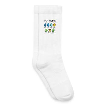 Meine Woche Lustige Tage der Woche Cartoon Art Design - Kinder Tennissocken - Weiß - Rechts