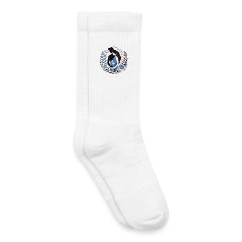 Werdende Eltern umarmen Heart Love Flower Design - Kinder Tennissocken - Weiß - Rechts
