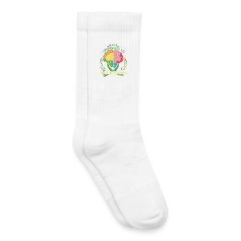 Colorful Brain for Mental Health - Kids Tennis Socks - white - Right