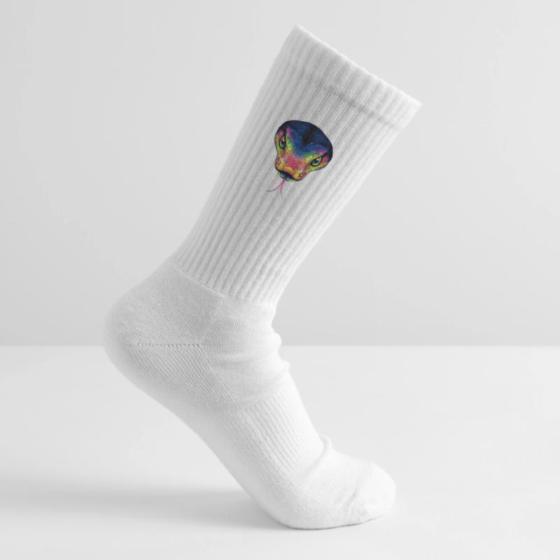 Serpent Python Cobra Mamba Serpent à sonnettes Serpent Chaussettes de tennis bio enfant