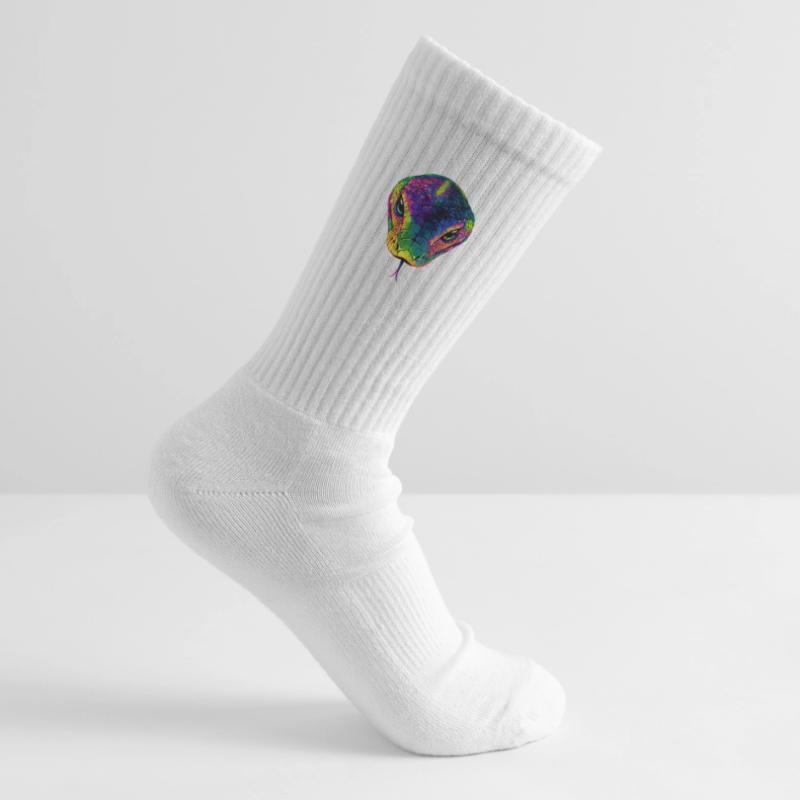 Serpent Python Cobra Mamba Serpent à sonnettes Serpent Chaussettes de tennis bio enfant