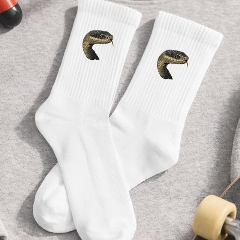 Serpent Python Cobra Mamba Serpent à sonnettes Serpent Chaussettes de tennis bio enfant