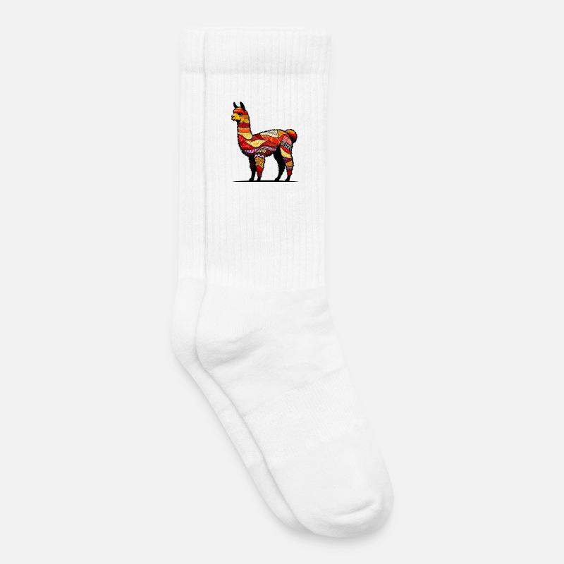 Alpaka - Kinder Tennissocken - Weiß