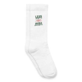 Less Upsetti More Spaghetti - Kinder Tennissocken - Weiß - Rechts