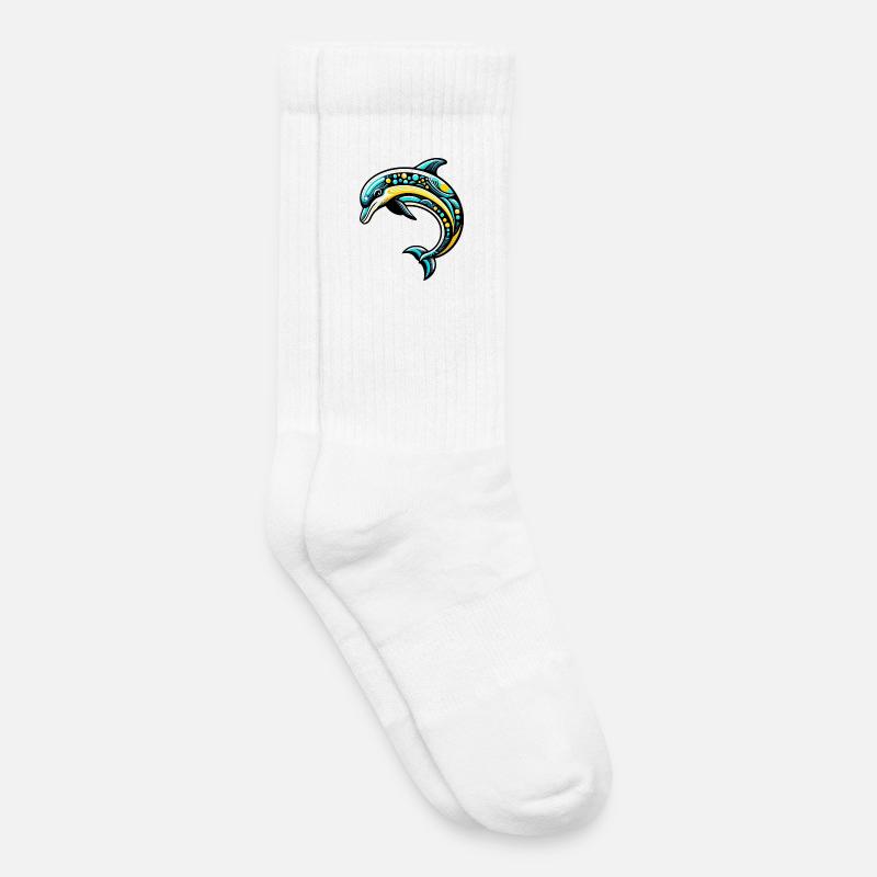 Delfin - Kinder Tennissocken - Weiß