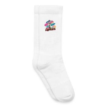 Capricorn Horoscope Astrology Sign Vintage Design. - Kids Tennis Socks - white - Right