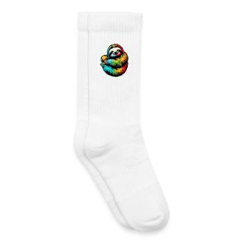 Faultier - Kinder Tennissocken - Weiß - Rechts