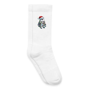 Mignon fantôme Halloween costume Noël H - Chaussettes de tennis bio enfant - blanc - Droite