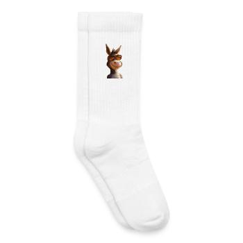 Âne domestique Âne équitation Écurie Amour Mignon Âne - Chaussettes de tennis bio enfant - blanc - Droite