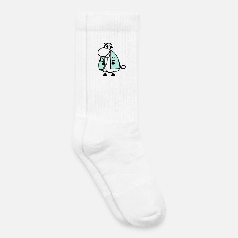 Arztschaf 2 - Kinder Tennissocken - Weiß