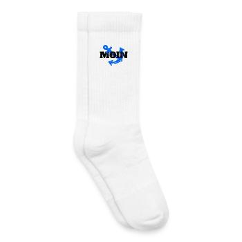 Moin Hamburg Anker Hamburger Hafen Fan Stadt HH - Kinder Tennissocken - Weiß - Rechts