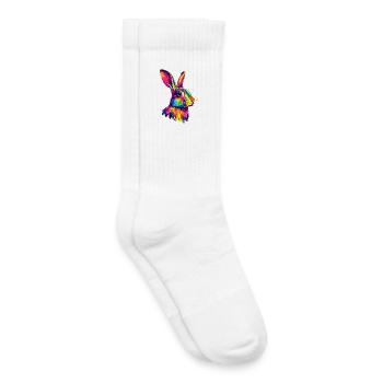 Lapin Lapin Lover Lièvre Lapin Mignons Lapins - Chaussettes de tennis bio enfant - blanc - Droite