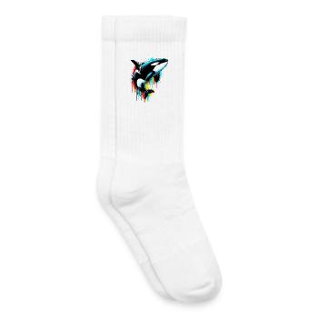 Killer whale - Kids Tennis Socks - white - Right