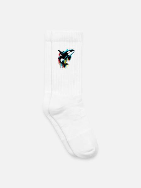 Schwertwal - Kinder Tennissocken - Weiß