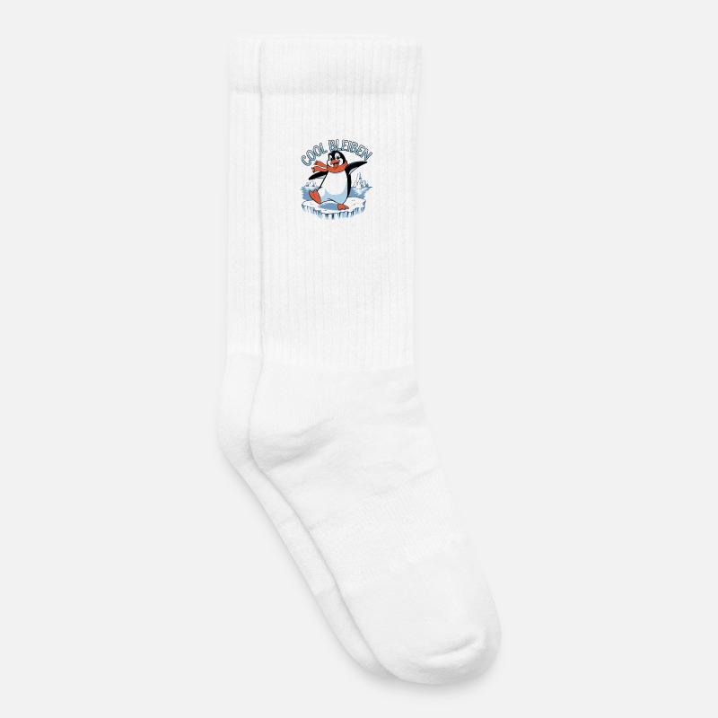 cool bleiben - Kinder Tennissocken - Weiß