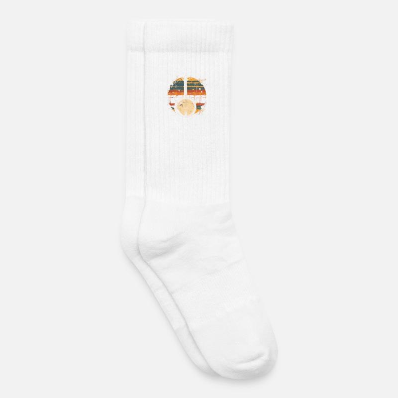 Banjo Synthwave - Kinder Tennissocken - Weiß