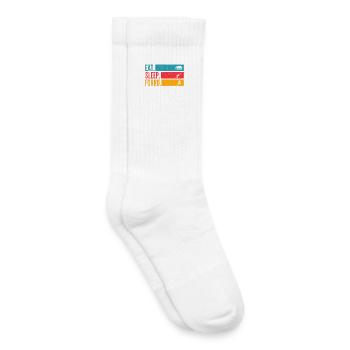 Eat Sleep Forró Repeat - Kids Tennis Socks - white - Right