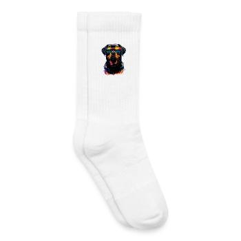 Rottweiler Dogs Love Proud Rottweiler Lovers - Kids Tennis Socks - white - Right