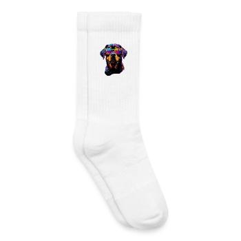 Rottweiler Hunde Liebe Stolze Rottweiler Liebhaber - Kinder Tennissocken - Weiß - Rechts